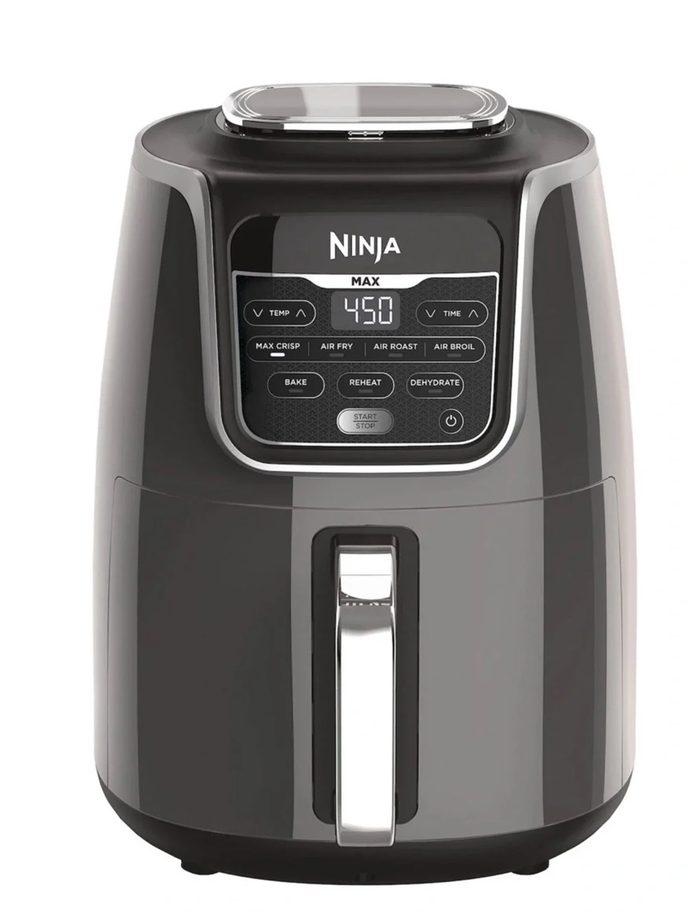 NEW Ninja Air Fryer Max XL Model AF161 5.5-quart capacity and a grey finish.